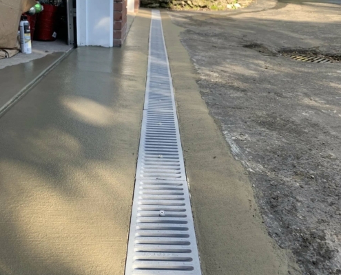 exterior drainage installed
